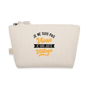 Je Ne suis Pas Vieux Je suis Juste Vintage - Trousse biologique - nature - Devant