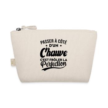 Chauve perfection, Cadeau humour homme chauve - Trousse biologique - nature - Devant