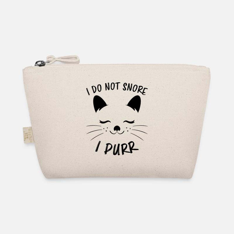 Purring Snoring Funny Saying Cat Gift Organic Pouch