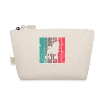 Poodle dog lover Retro vintage Gift idea - Bio-Täschchen - Natur - Vorne