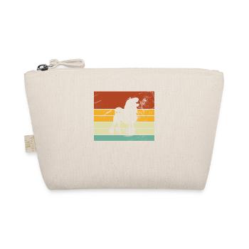 Poodle dog lover Retro vintage Gift idea - Bio-Täschchen - Natur - Vorne