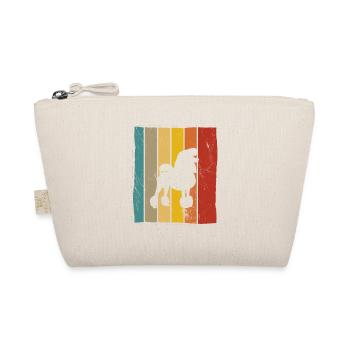 Poodle dog lover Retro vintage Gift idea - Bio-Täschchen - Natur - Vorne