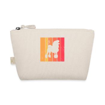 Poodle dog lover Retro vintage Gift idea - Bio-Täschchen - Natur - Vorne