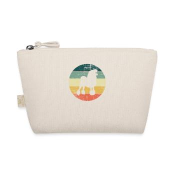 Poodle dog lover Retro vintage Gift idea - Bio-Täschchen - Natur - Vorne