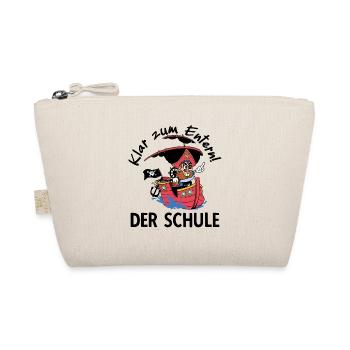 Kinder Schulkind Schulanfang Pirat Kapitän - Bio-Täschchen - Natur - Vorne