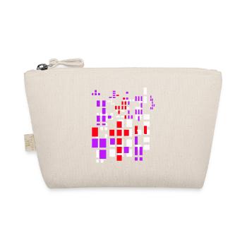 Pixel a Pixelworld Abstract City Kypto Style - Organic Pouch - nature - Front