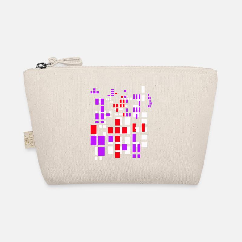 Pixel a Pixelworld Abstract City Kypto Style Organic Pouch