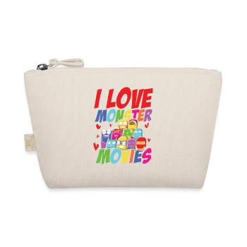 I Love Monster Movies - Bio-Täschchen - Natur - Vorne