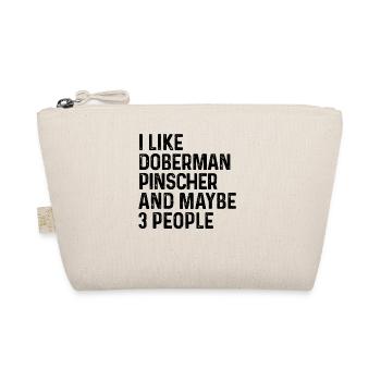 J'aime le chien Doberman Pinscher et peut-être 3 personnes - Trousse biologique - nature - Devant