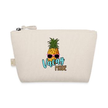 Vacay Mode Ananas &; Sonnenbrille Sommerurlaub - Bio-Täschchen - Natur - Vorne