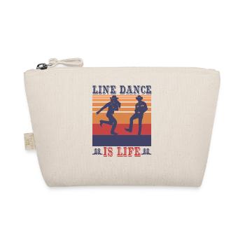 Vintage Retro Linedancing Line Dance Club Shirt - Bio-Täschchen - Natur - Vorne