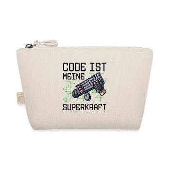 Code Ist Meine Superkraft Software Entwickler Code - Bio-Täschchen - Natur - Vorne