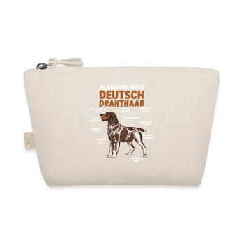 Deutsch Drahthaar Anatomie lustiges Hundehalter - Bio-Täschchen - Natur - Vorne