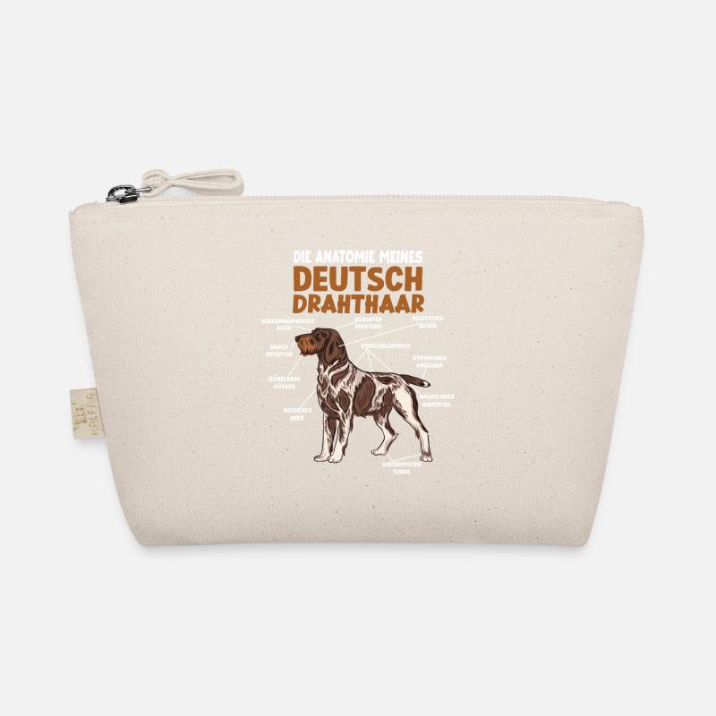 Deutsch Drahthaar Anatomie lustiges Hundehalter - Bio-Täschchen - Natur