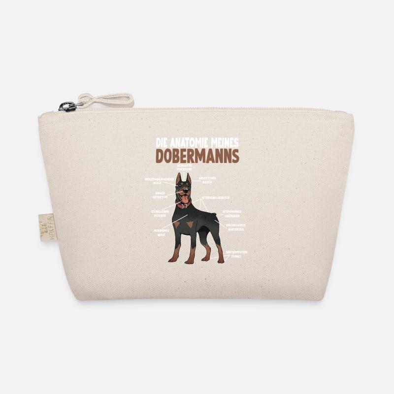 Dobermann Anatomie lustiges Hundehalter Gassi Bio-Täschchen