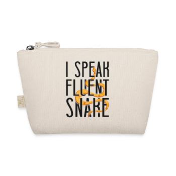 Snake Serpent I Speak Fluent Snake - Organic Pouch - nature - Front