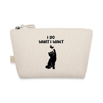 Chat et papillon Drôle de dicton Cadeau - Trousse biologique - nature - Devant
