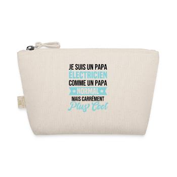Papa électricien comme papa normal mais plus cool - Trousse biologique - nature - Devant