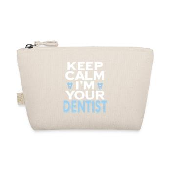 Keep Calm I'm Your Dentist Funny T-Shirt - Bio-Täschchen - Natur - Vorne