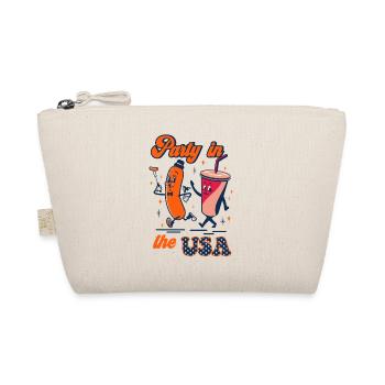 Party in The USA Retro 4th of July - Organic Pouch - nature - Front
