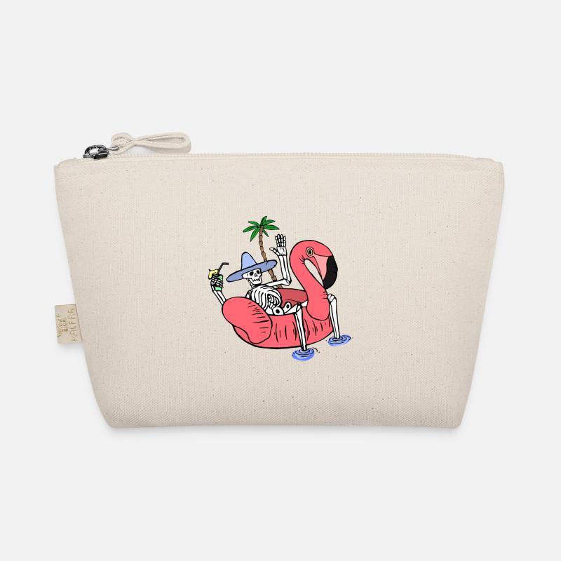 Skeleton on Summer Holiday Organic Pouch