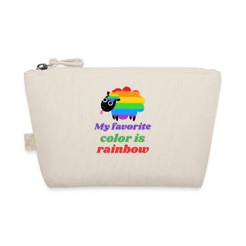 Rainbow Sheep - My favorite color is rainbow - Organic Pouch - nature - Front