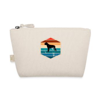 Rottweiler dog lover Retro vintage Gift idea - Bio-Täschchen - Natur - Vorne