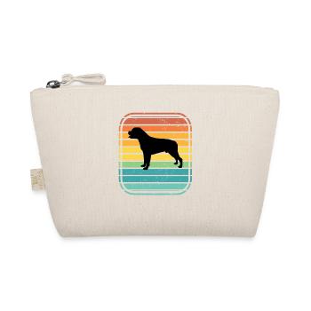 Rottweiler dog lover Retro vintage Gift idea - Bio-Täschchen - Natur - Vorne