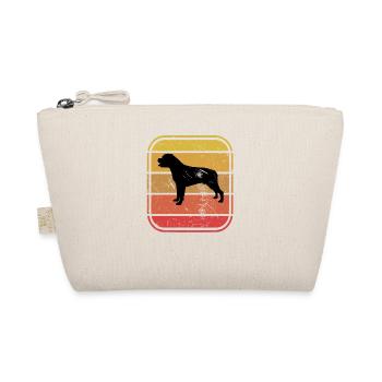 Rottweiler dog lover Retro vintage Gift idea - Bio-Täschchen - Natur - Vorne