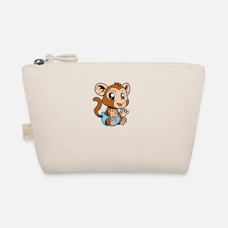 Kawaii Baby Monkey Organic Pouch