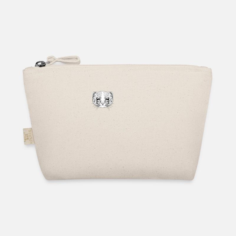 Zeichnung eines Frettchen Bio-Täschchen