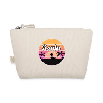 Ruhestand Pension Retro Geschenk Damen Retro Ente - Organic Pouch - nature - Front