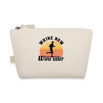 Marathon Runners Running Half Marathon Wine - Organic Pouch - nature - Front