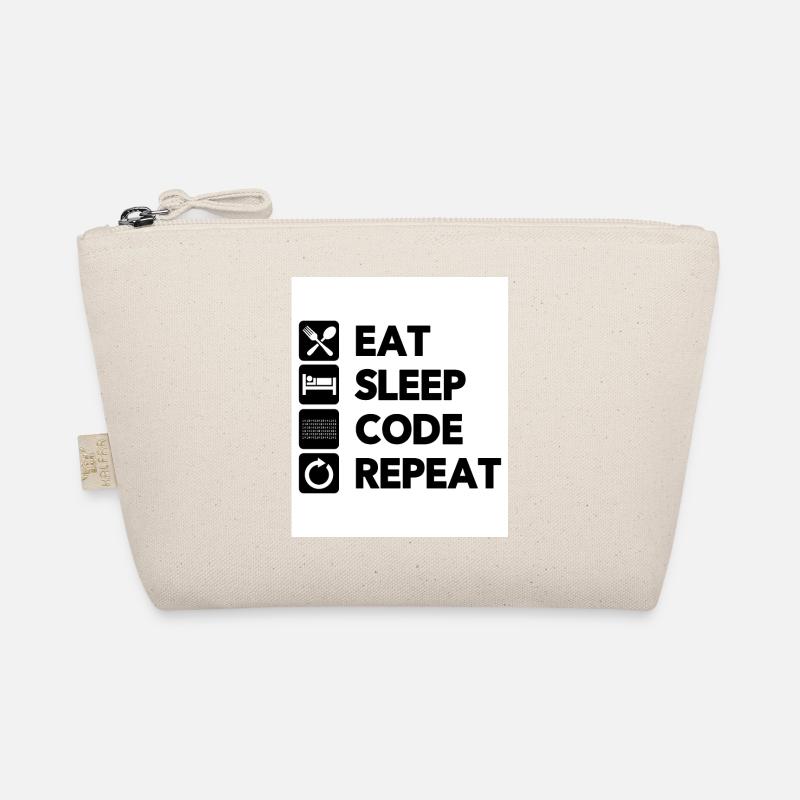 Eat Sleep Code Repeat Coder Programmer Software De Bio-Täschchen