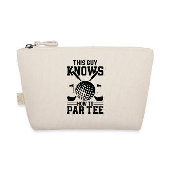 Dieser Typ Weiß, Wie Man T -Shirt - Golf - Bio-Täschchen - Natur - Vorne