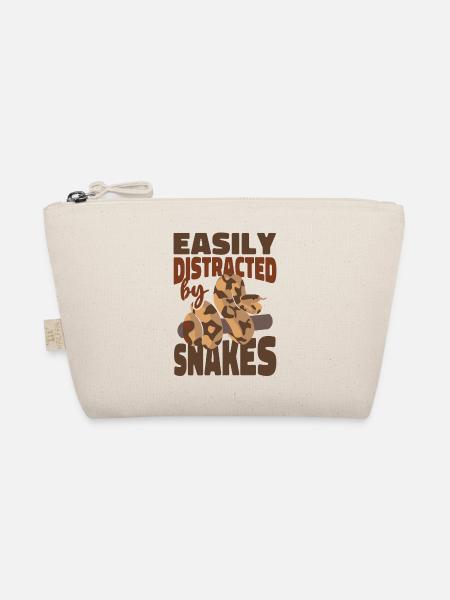 Snake Serpent Easily Distracted By - Organic Pouch - nature - Front