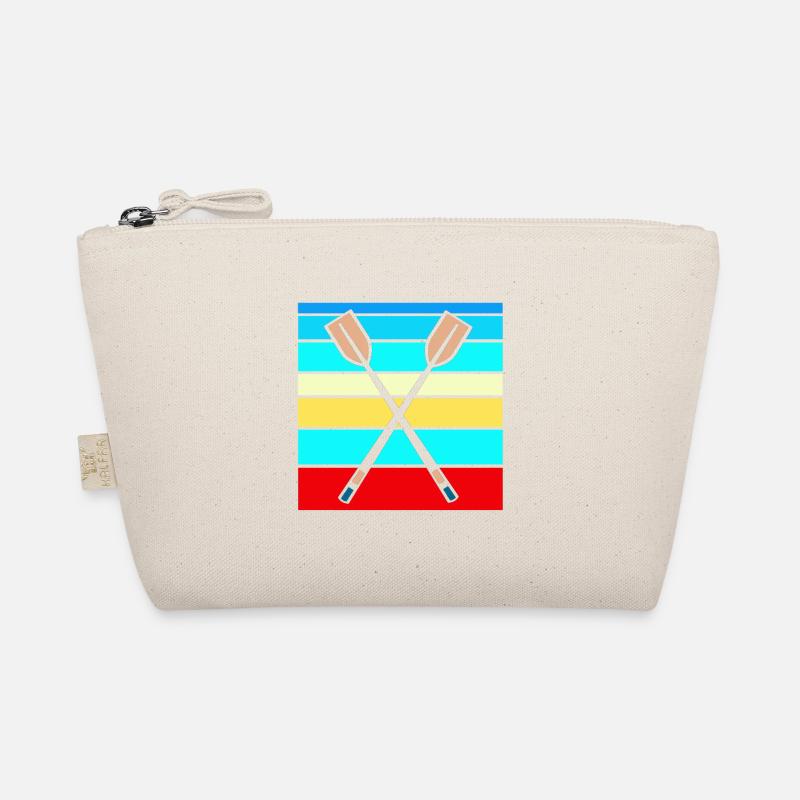 Retro Rowing Paddle Designs T-Shirt Present Gift Organic Pouch