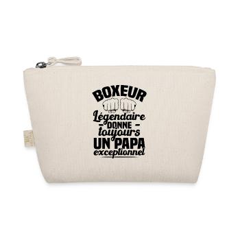 Boxeur Légendaire Donne Toujours Papa Exceptionnel - Trousse biologique - nature - Devant