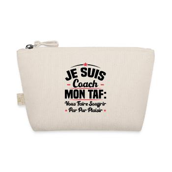 Je suis coach, Humour cadeau sportif coach - Trousse biologique - nature - Devant