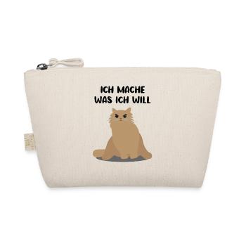 Katze Freches Kätzchen Lustiger Spruch Geschenk - Bio-Täschchen - Natur - Vorne