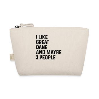 J’aime le grand danois et peut-être 3 personnes amoureux des chiens - Trousse biologique - nature - Devant