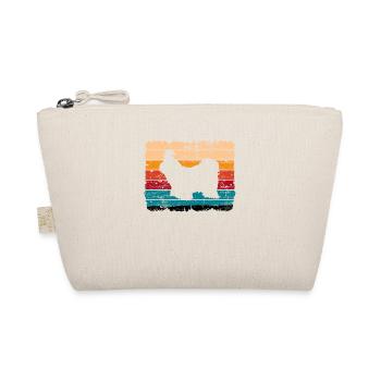 Shih Tzu dog lover Retro vintage Gift idea - Organic Pouch - nature - Front
