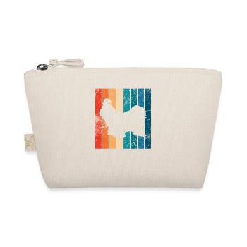 Shih Tzu dog lover Retro vintage Gift idea - Organic Pouch - nature - Front