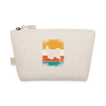 Shih Tzu dog lover Retro vintage Gift idea - Organic Pouch - nature - Front