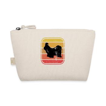 Shih Tzu dog lover Retro vintage Gift idea - Organic Pouch - nature - Front