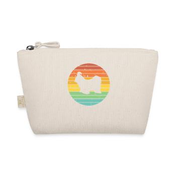 Shih Tzu dog lover Retro vintage Gift idea - Organic Pouch - nature - Front