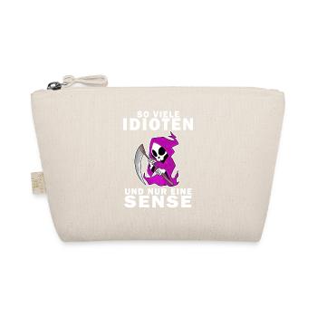 Sensenmann Dame - Bio-Täschchen - Natur - Vorne