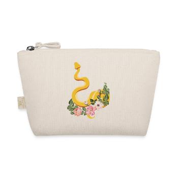 Snake Serpent Flower Floral - Organic Pouch - nature - Front