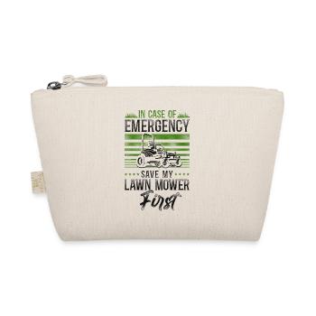 Lawn Mower Mowing Dad Father - Organic Pouch - nature - Front