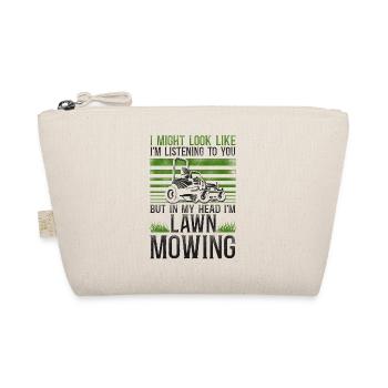 Lawn Mower Mowing Dad Father - Organic Pouch - nature - Front